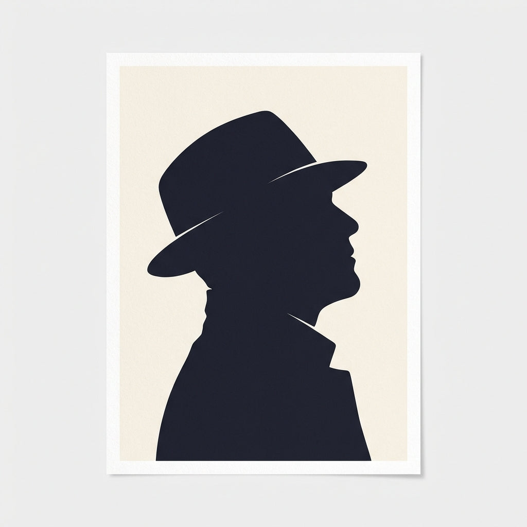 Voice silhouette fedora